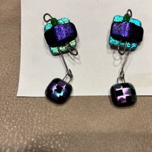 Colorful Geometric Dangle Earrings